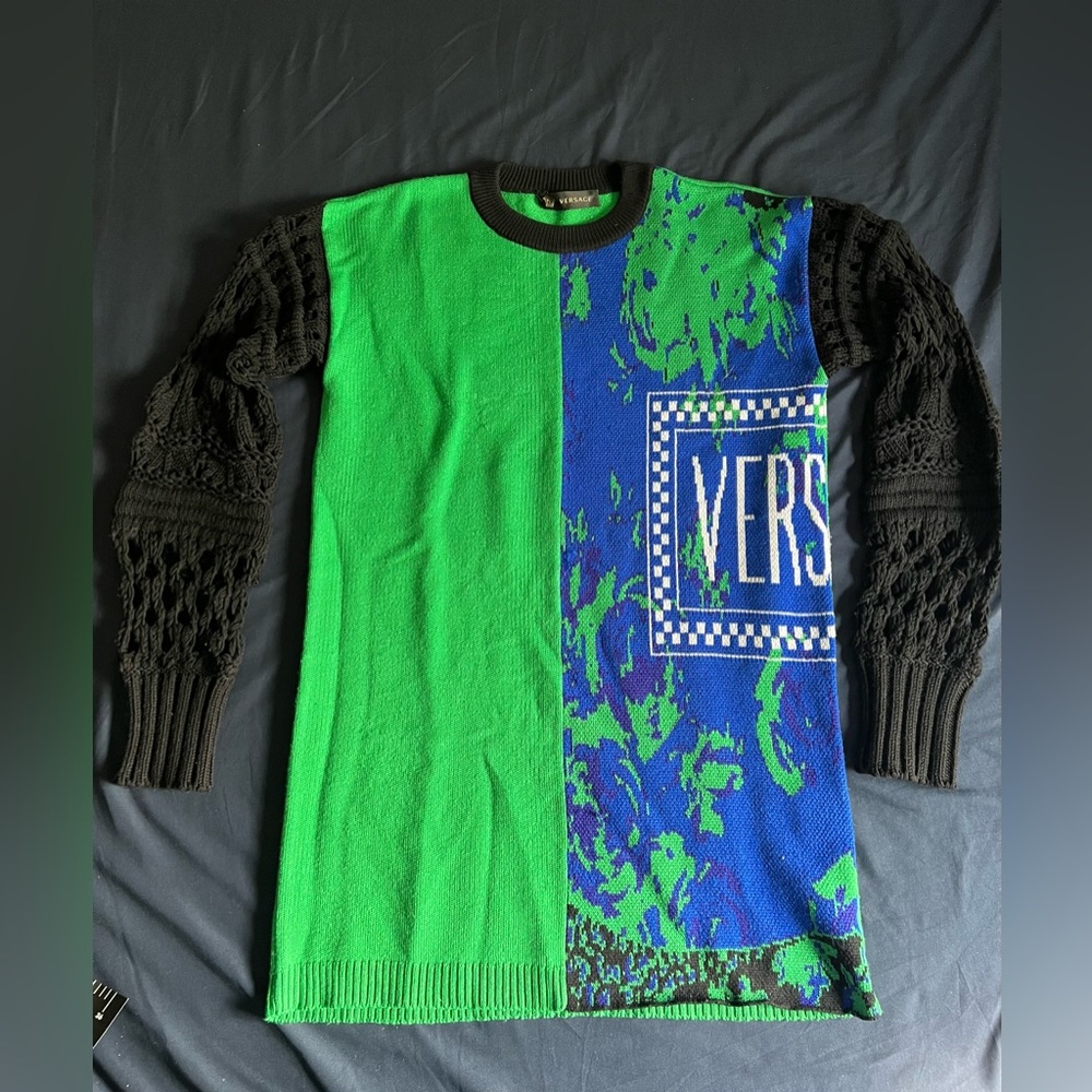 Versace women’s knit sweater dress size L 10